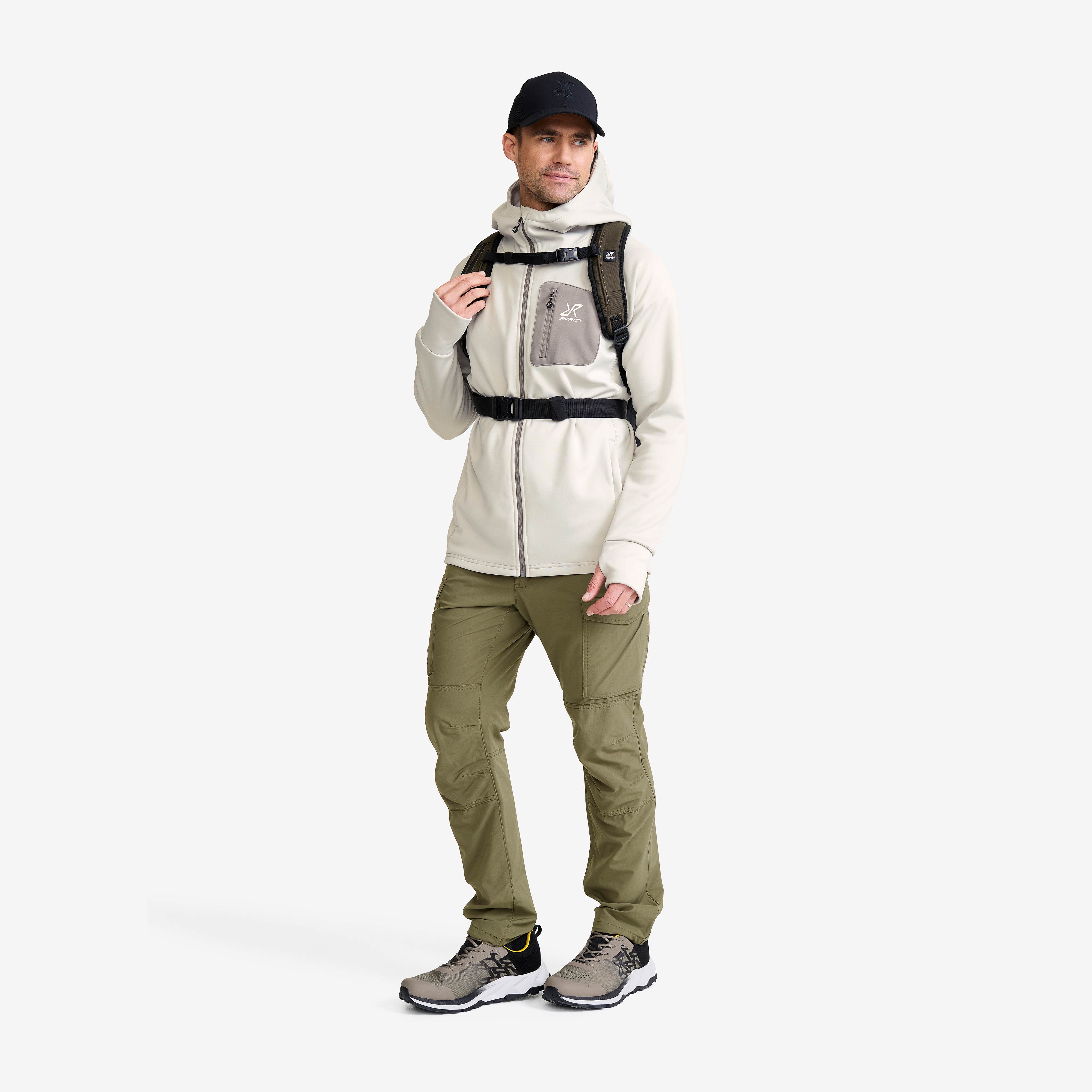 Evolution Stretch Fleece Hoodie Herre Vapor Blue