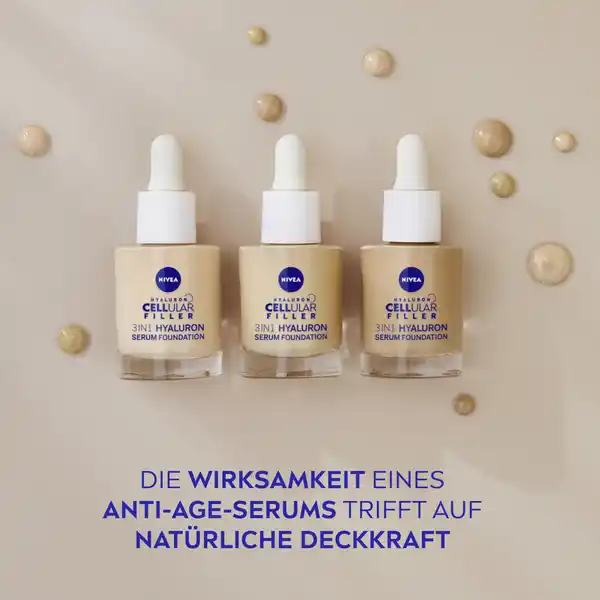 Cellular Filler 3in1 Hyaluron Serum Foundation 03 Dunkel