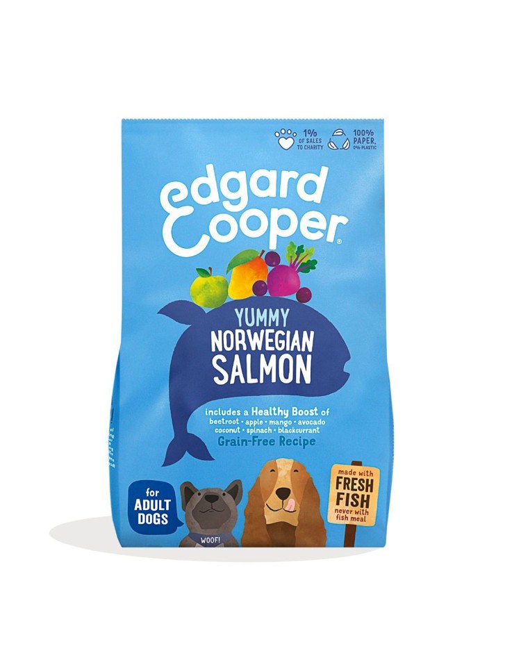 Edgard Cooper - Fresh Norwegian Laks, Adult 2,5kg - 5425039485058