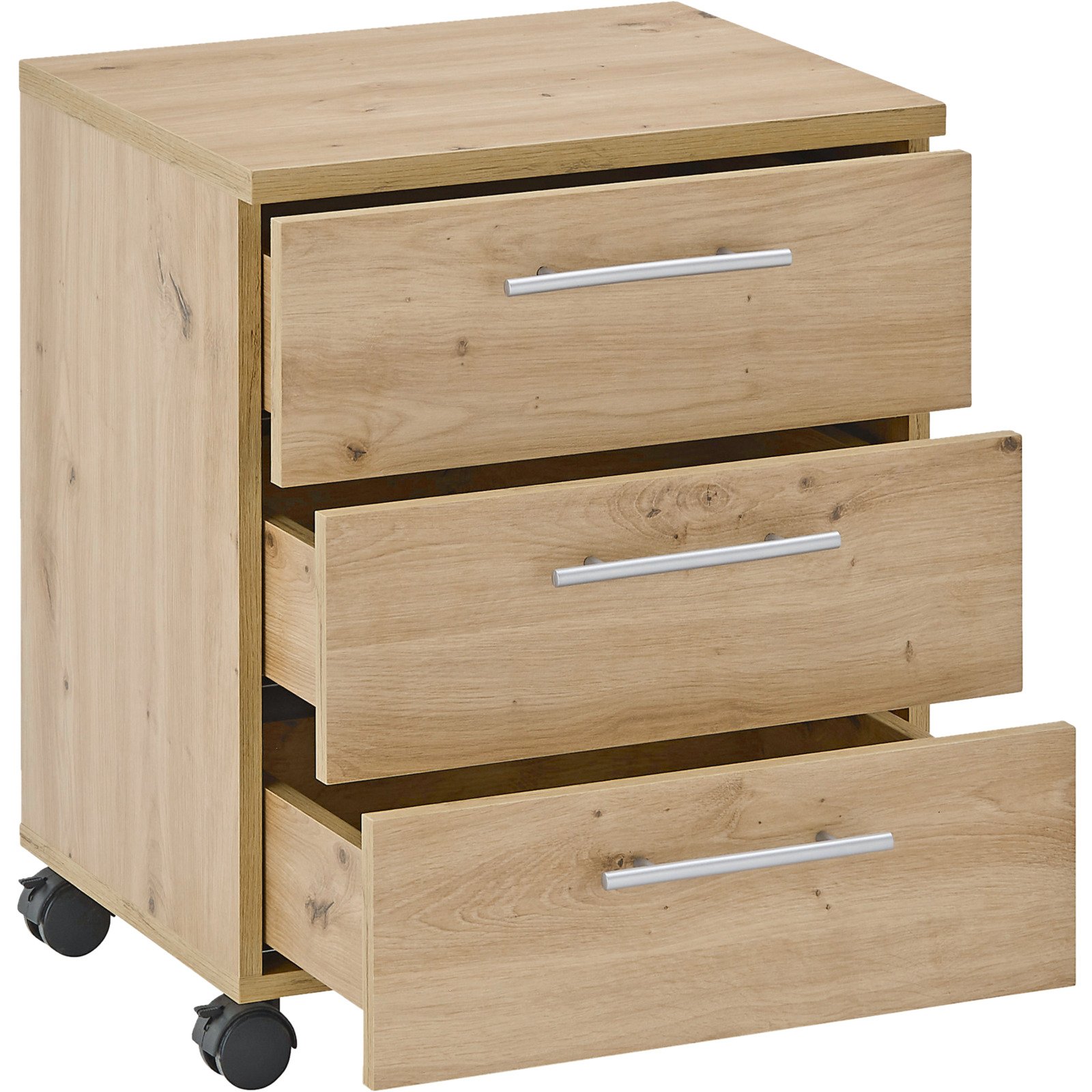 Rollcontainer Sven Dekor Eiche Artisan 40 x 56 x 39 cm