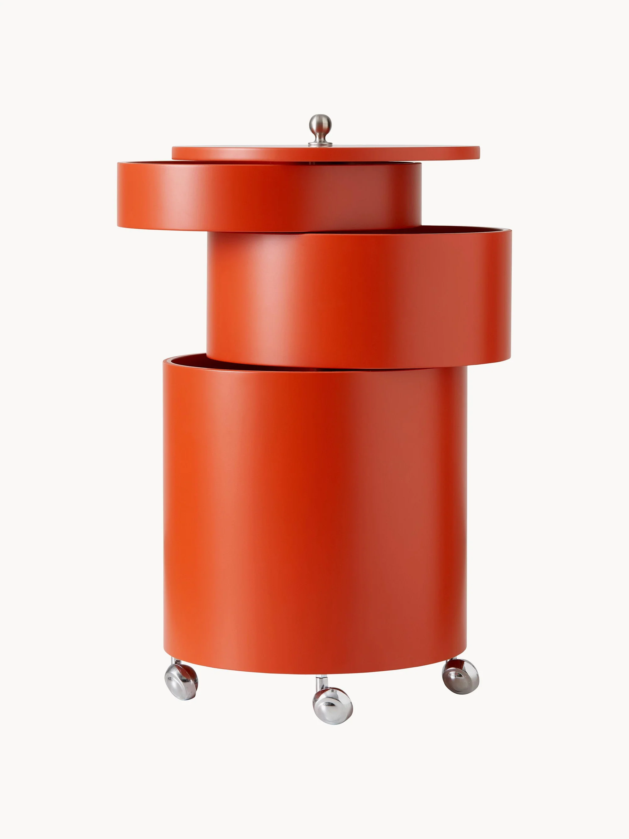 Ronde rolcontainer Barboy, design Verner Panton