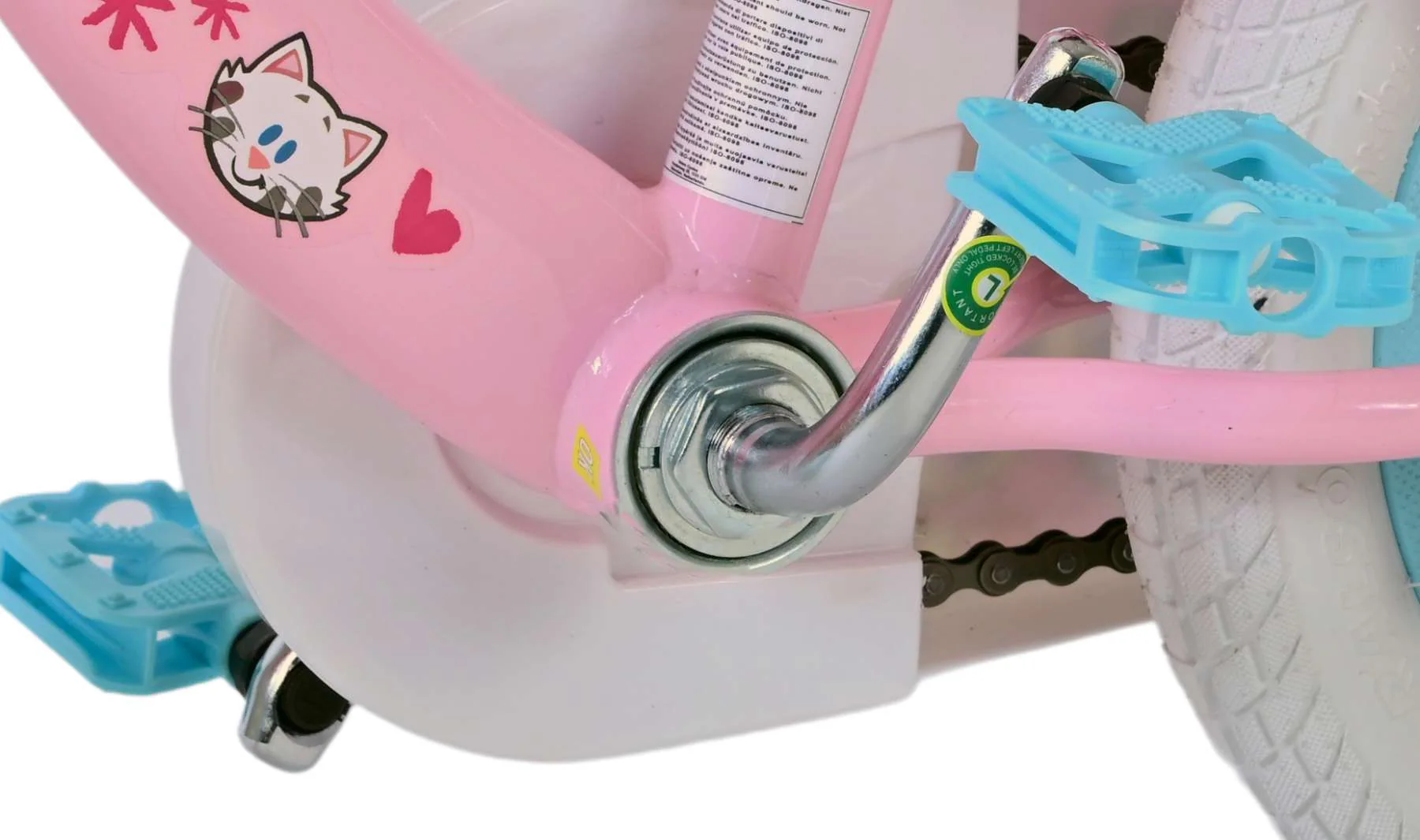Kinderfahrrad Woezel & Pip für Mädchen 12 Zoll Kinderrad in Rosa
