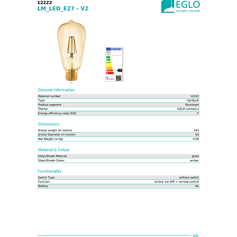 Eglo Connect-Z LED dråbepære 4,9W - dæmpbar