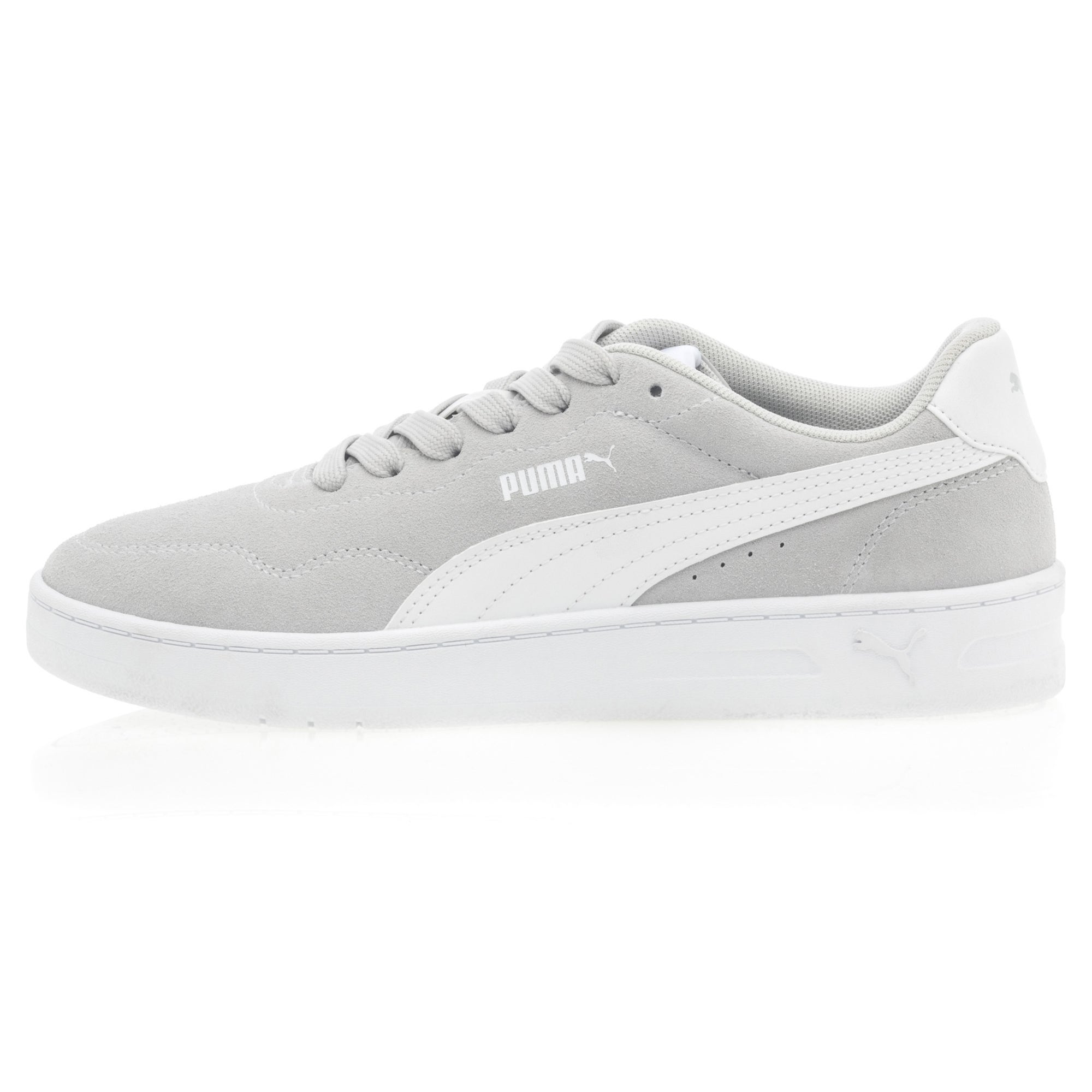 Sneakers Femme en cuir gris