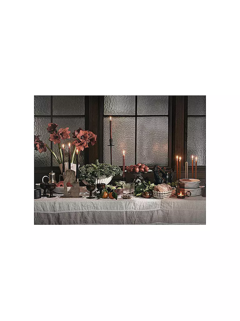 FERM LIVING Keramik Korb Oval Cashmere beige