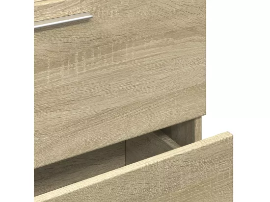 Armoire d'évier chêne sonoma 59x37x59 cm bois d'ingénierie