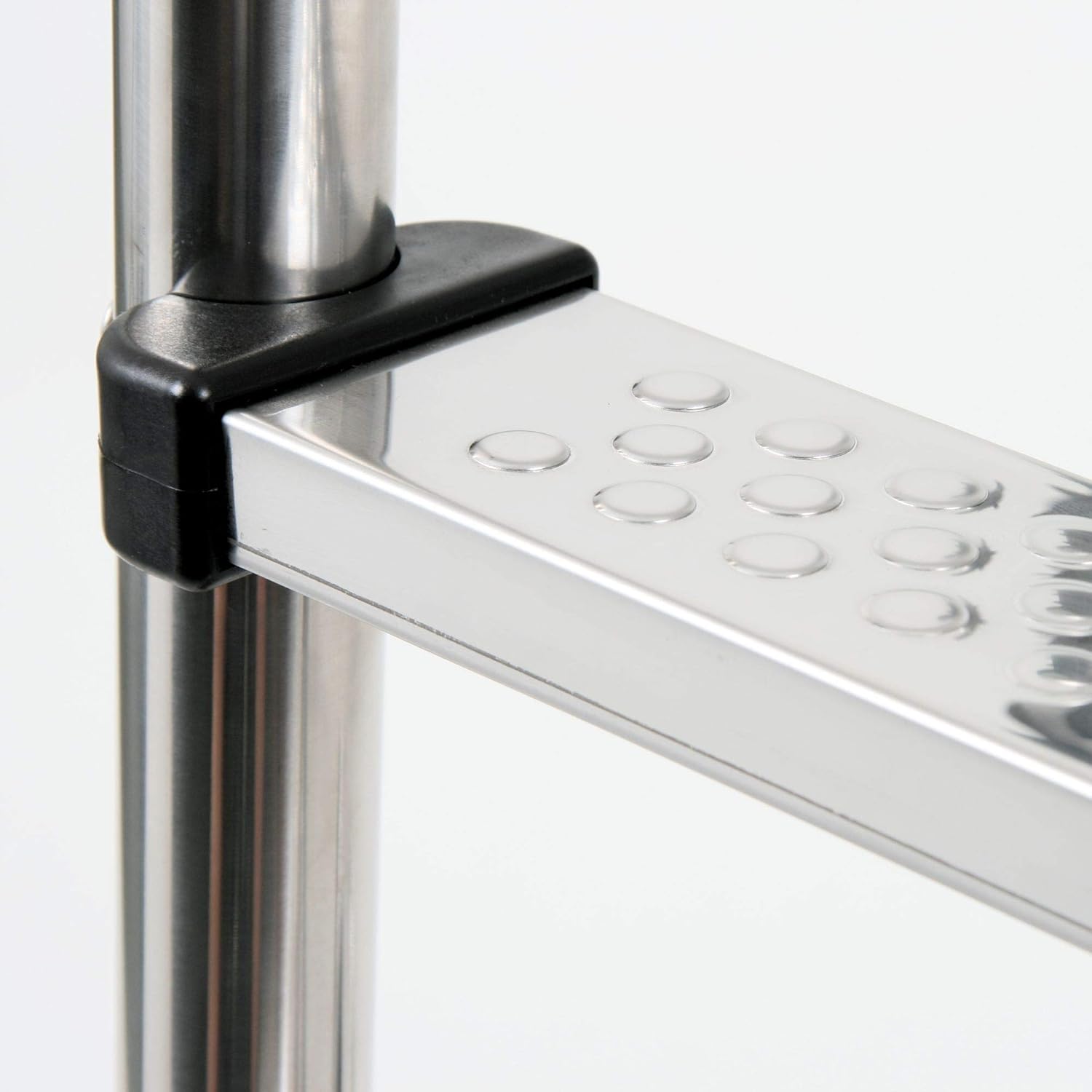 Zelsius V2A Edelstahl Poolleiter mit 4 Stufen | 50,2 x 36,5 x 183 cm - Silber | mit Rutschsicherung | Schwimmbadleiter für Pool und Schwimmbecken | Pool Einstieg, Einbauleiter, Sicherheitsleiter