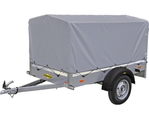 Humbaur enkelassige aanhangwagen Steely Cover 2050 x 1095 x 300 mm ongeremd incl. zeil en frame, toegestaan totaalgewicht 750 kg