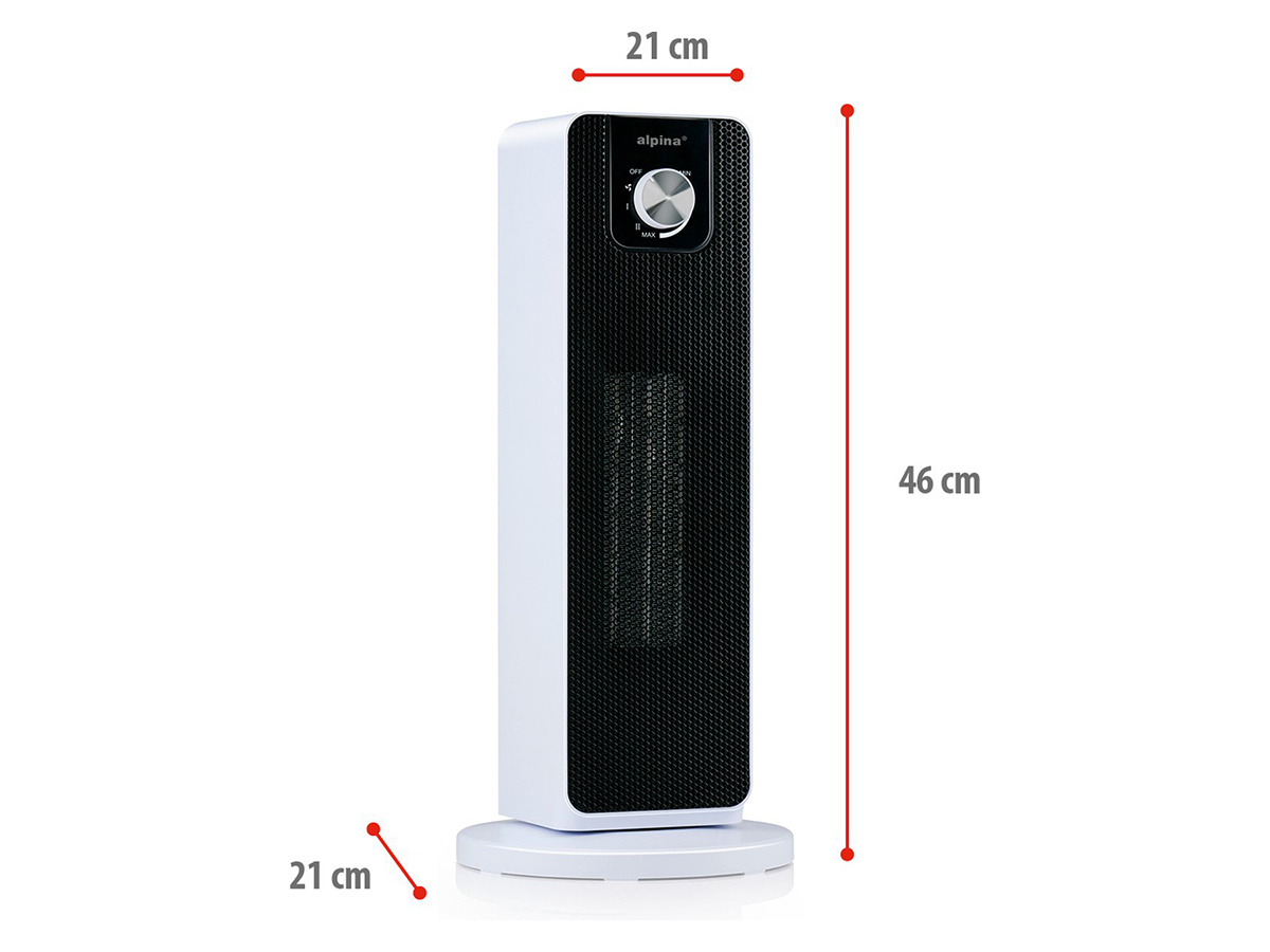 Alpina Keramische ventilatorkachel - 2000 watt