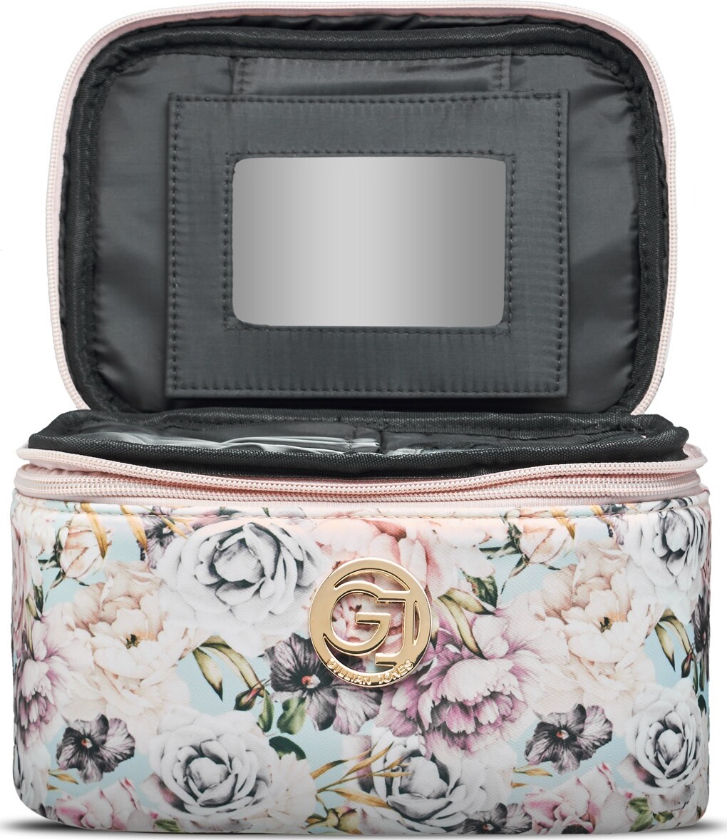 Gillian Jones - Beauty Box Toilettaske - Rosa Med Blomster