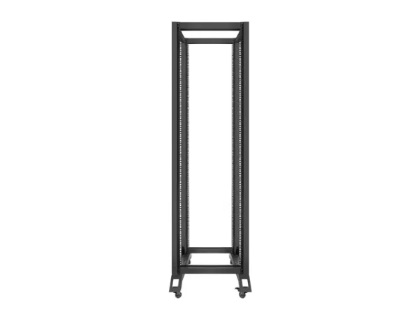 Lanberg - Rack åben ramme - 4-pæl - sort - 42U - 19