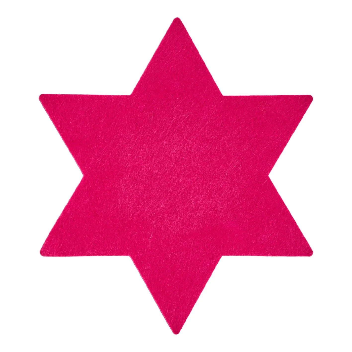 Filz-Untersetzer Stern, 25 cm, pink