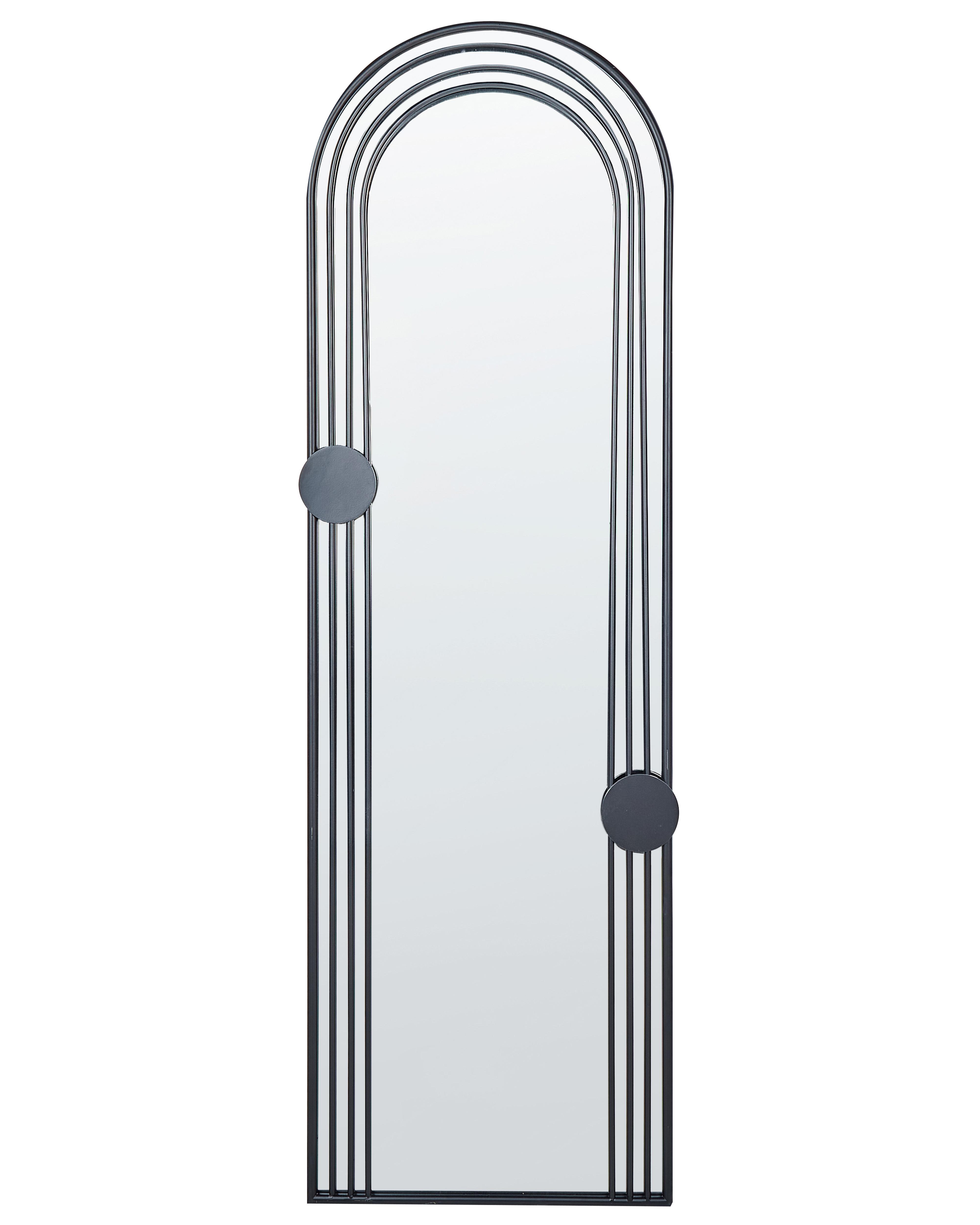 Wandspiegel AJAIN 45 cm 146 cm Metaal Zwart