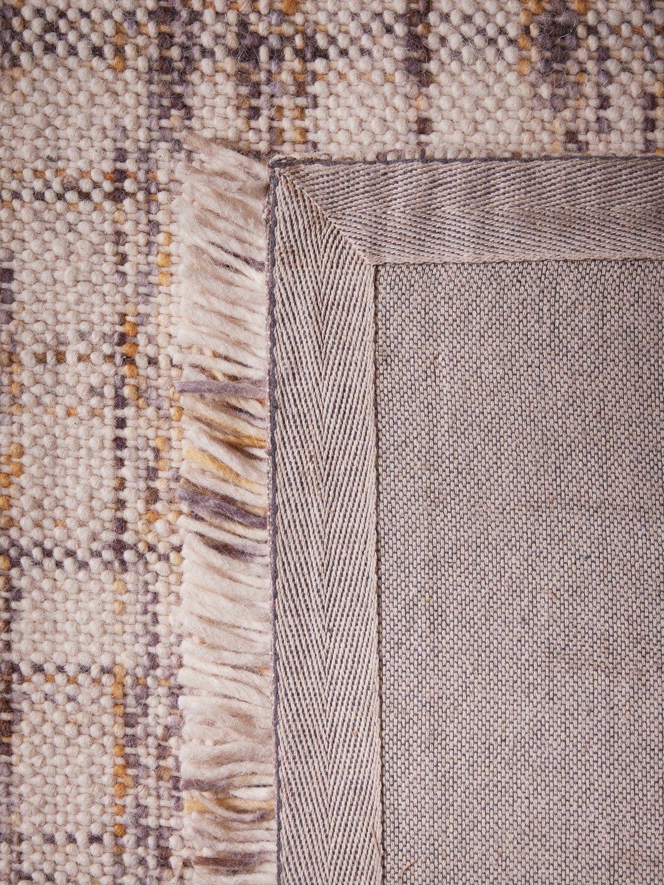 Tapis en laine façon tweed