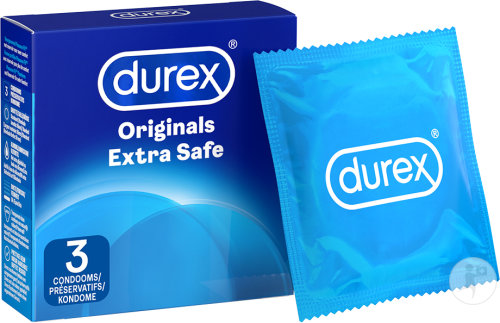 Durex Extra Safe Préservatifs Extra Lubrifiés Extra Protection 3 Préservatifs