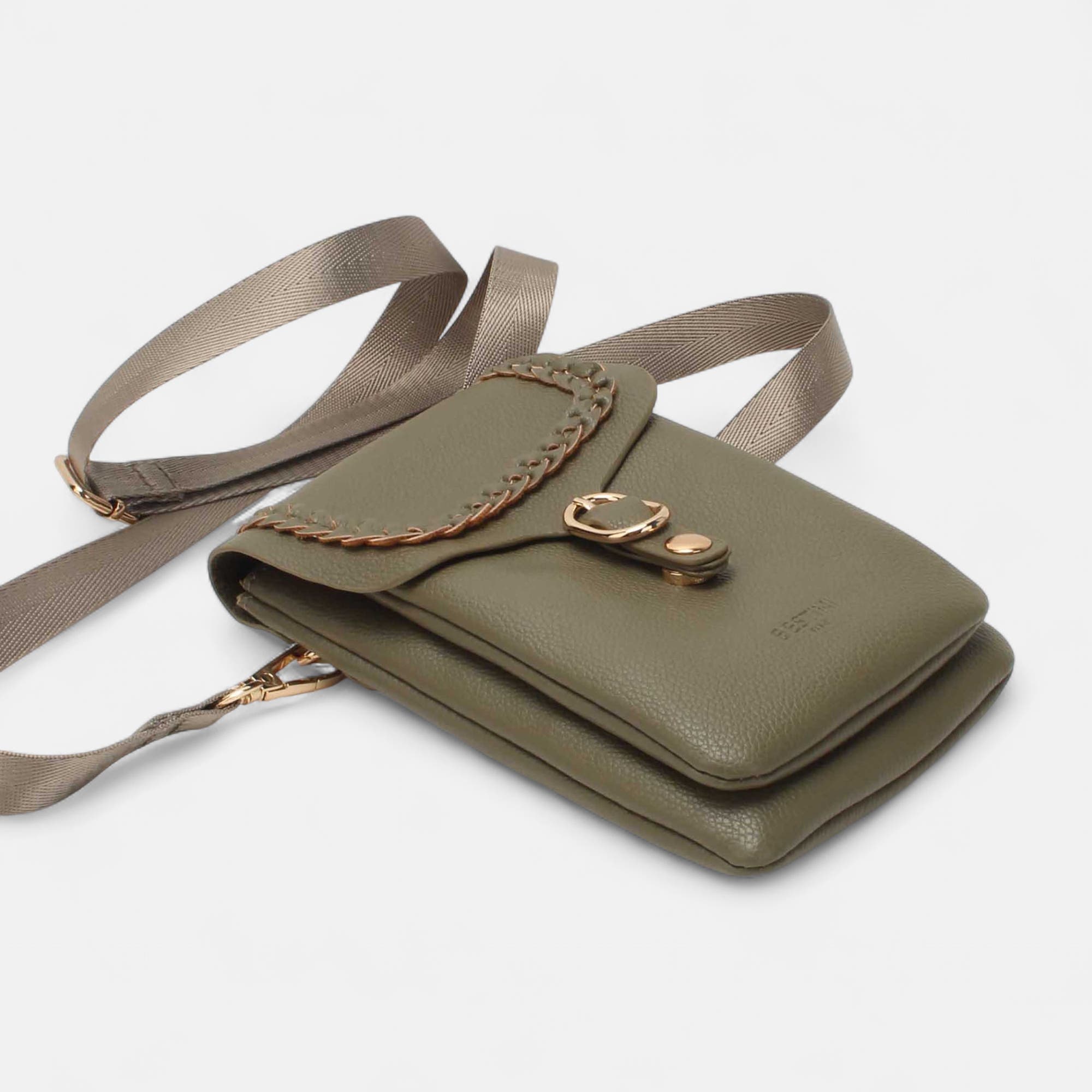 Pochette pour téléphone kaki