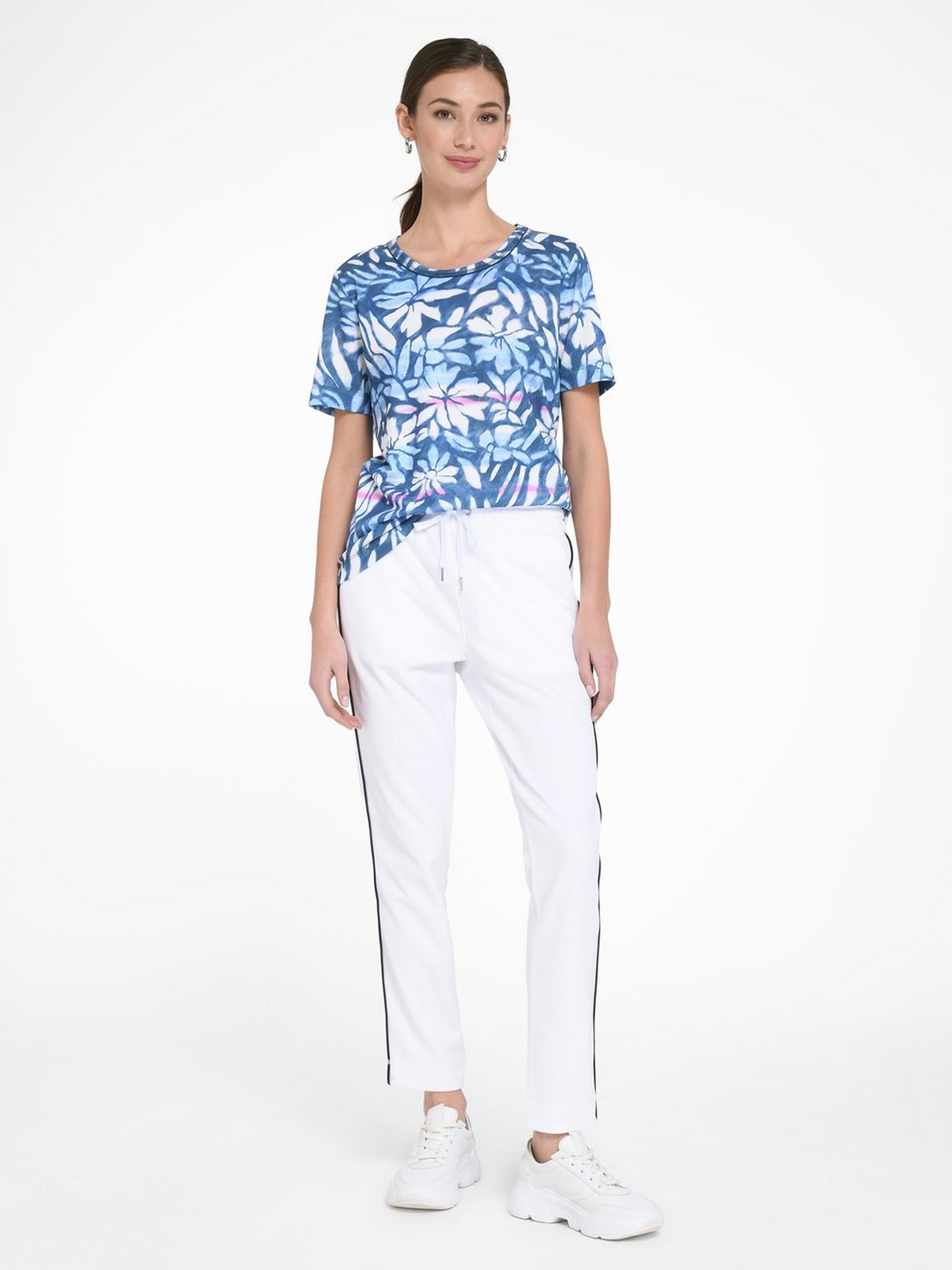 Rundhals-Shirt mit 1/2-Arm