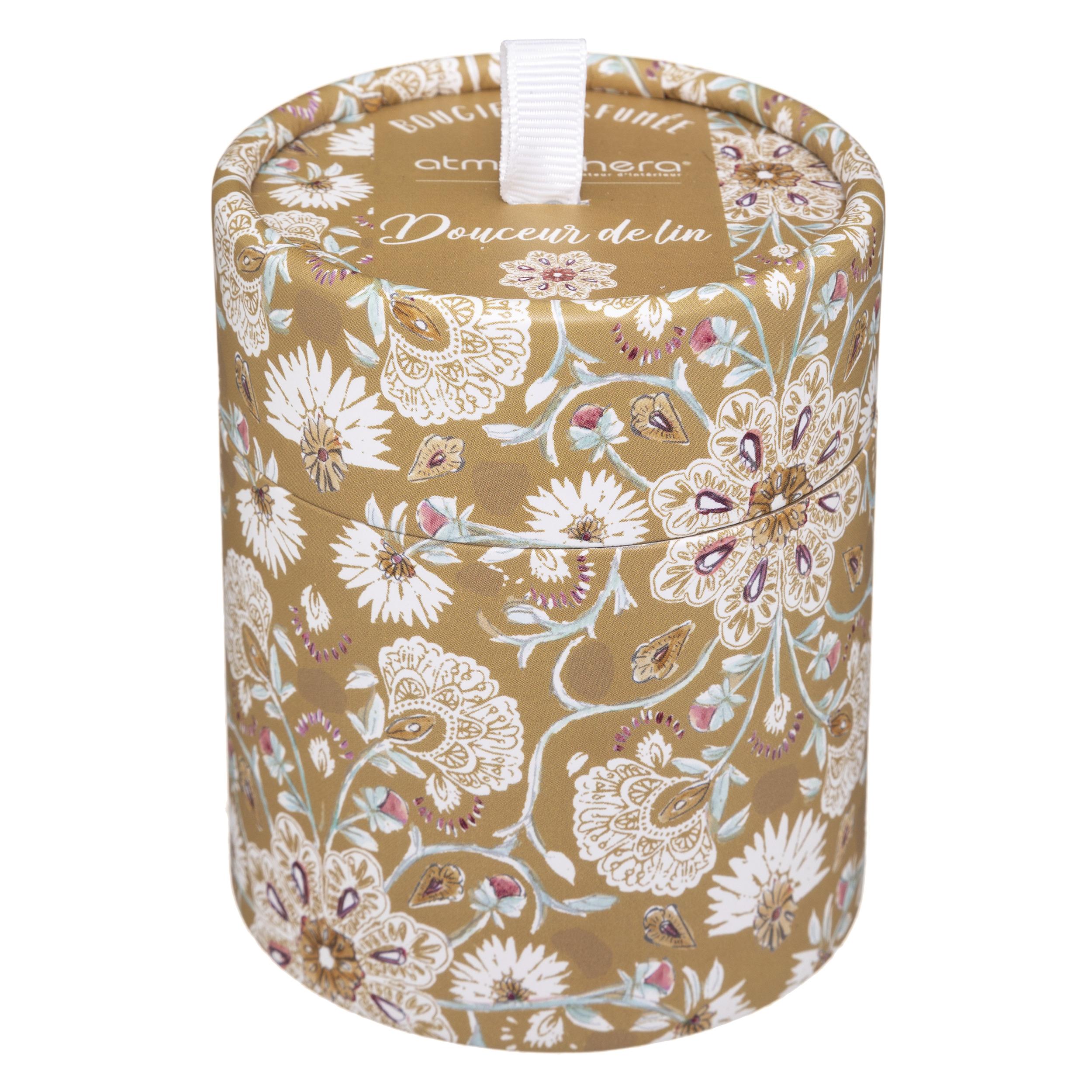 BOUGIE PARFUMEE VERRE BOITE CARMEN 130G