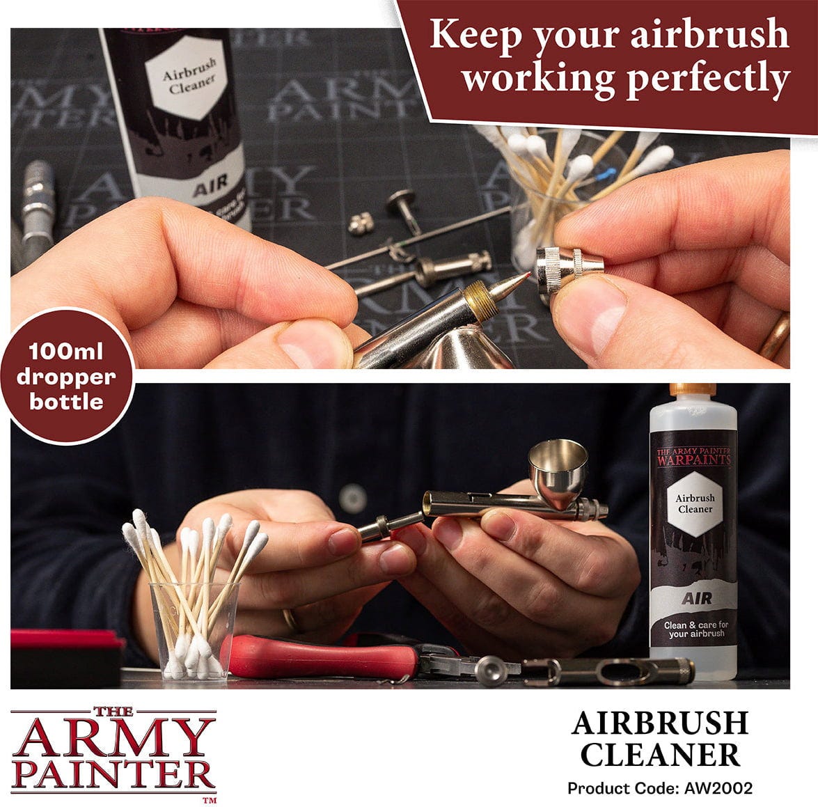 The Army Painter  Airbrush Cleaner, 100 ml    Effektives Reinigungsmittel für deine Airbrush