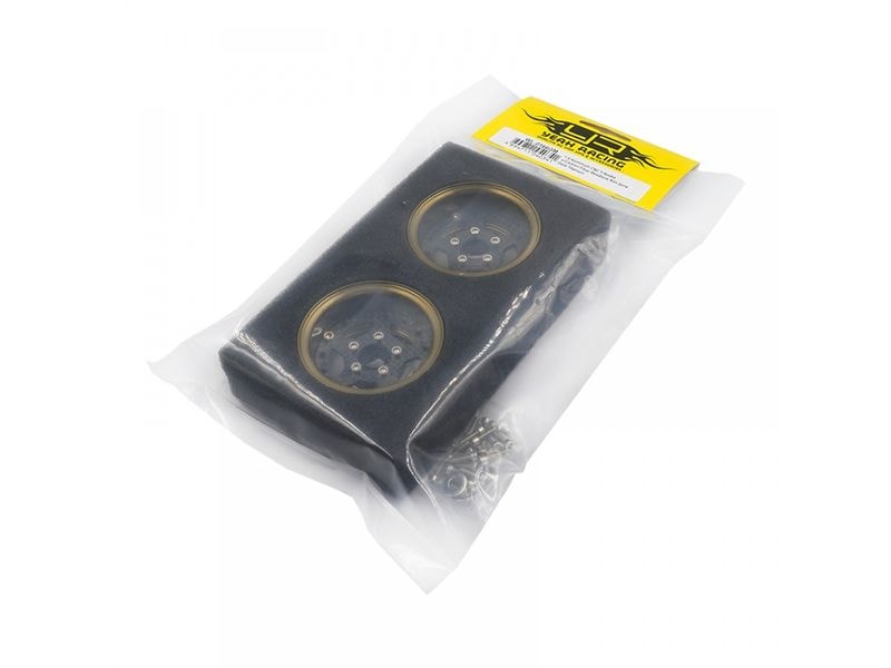 Yeah Racing Felgen Aluminium 5-Speichen Gold Titanium 1.9