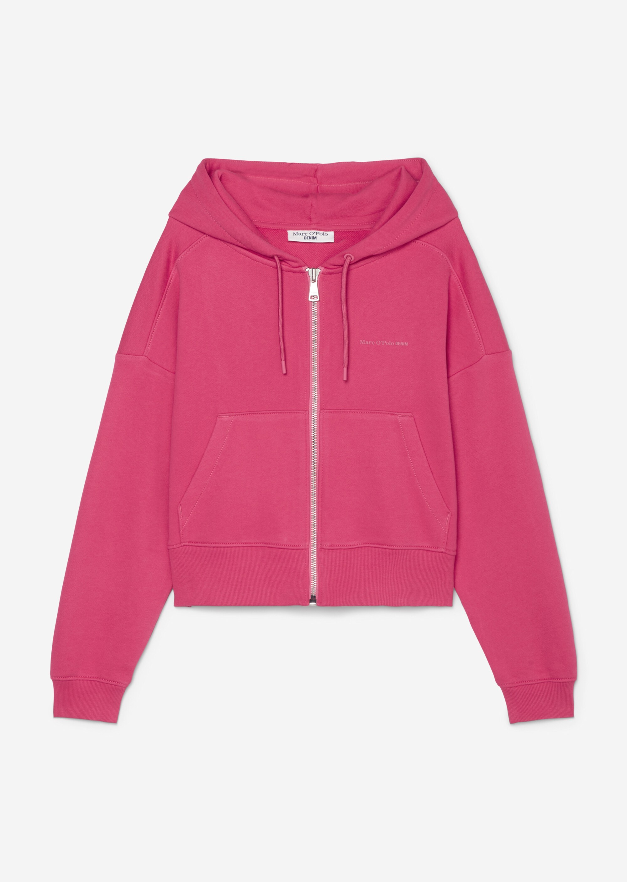 Kapuzen-Sweatjacke loose croppedaus Organic Cotton