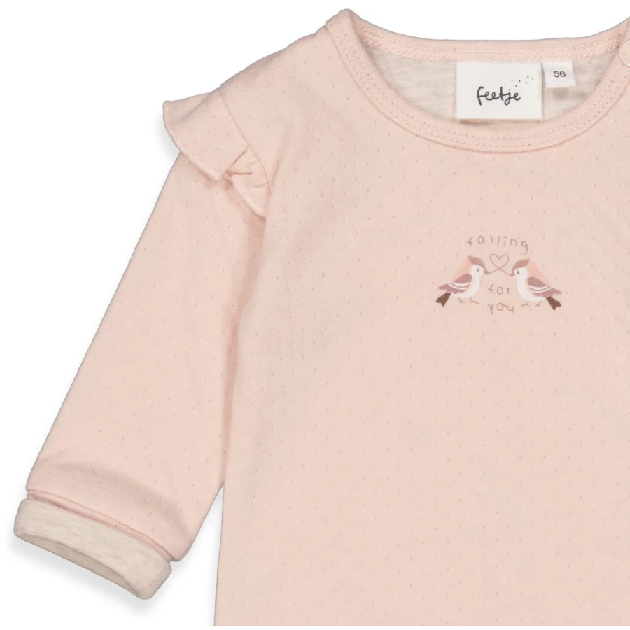 Feetje Langarmshirt Falling For You Roze
