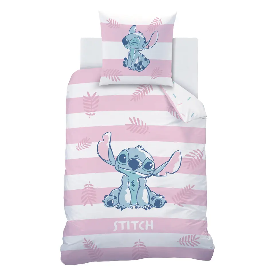 Disney Lilo & Stitch Dekbedovertrek Stripes - 140 x 200 cm - Katoen