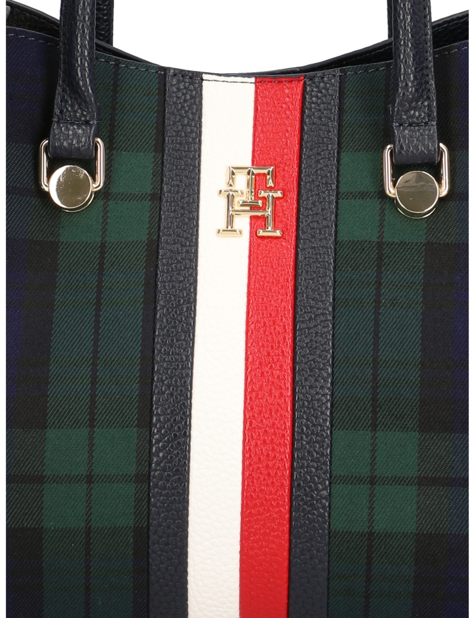 TH EMBLEM SMALL SATCHEL BW