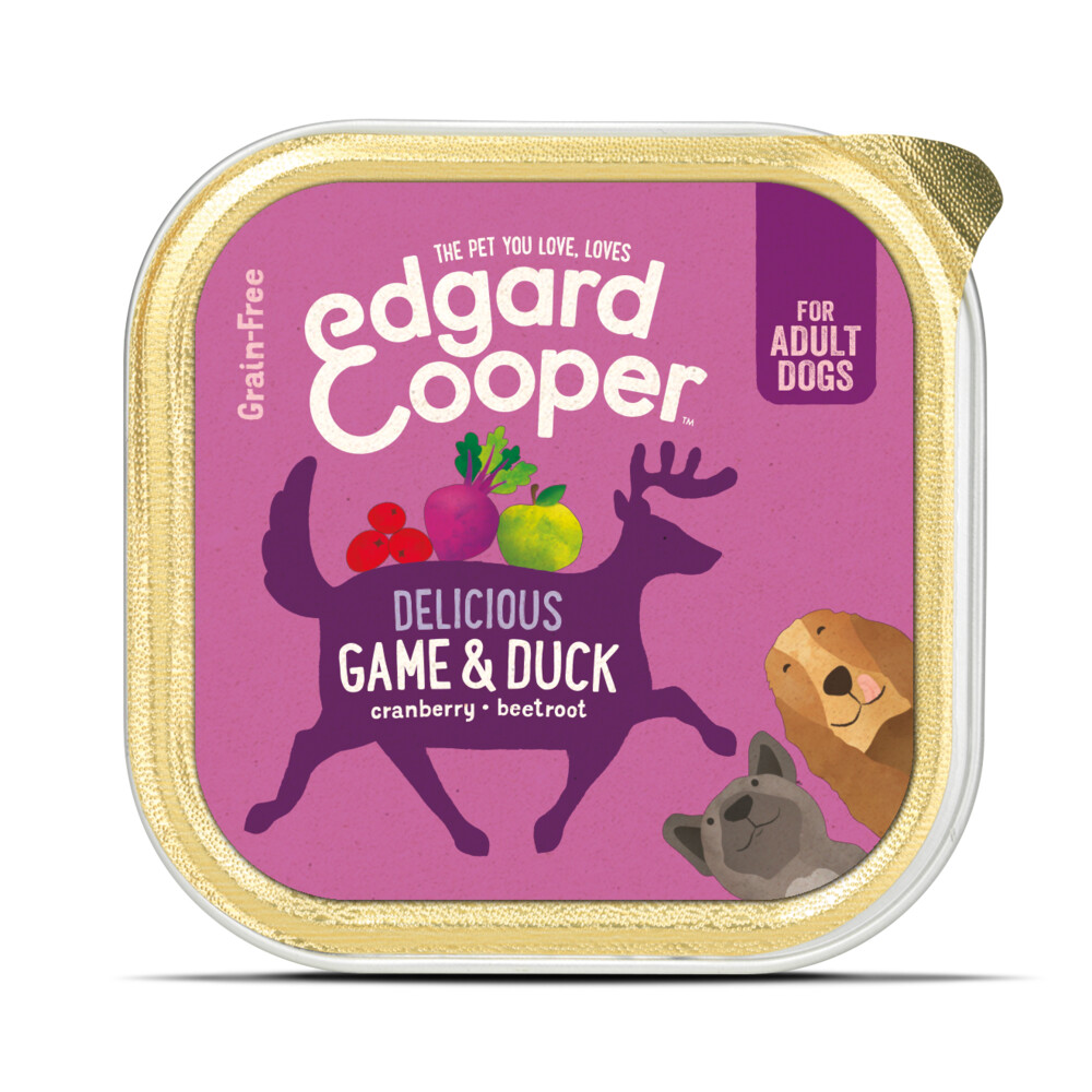 Edgard & Cooper Kuipje Vers Vlees Hondenvoer Wild - Eend150 gr