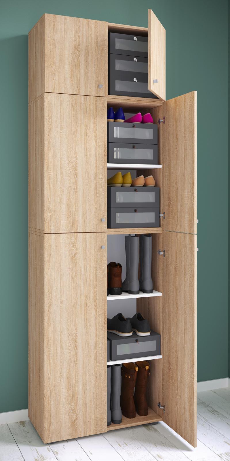 Mehrzweckschrank LONA XXL - Sonoma Eiche - Holz - 223 cm