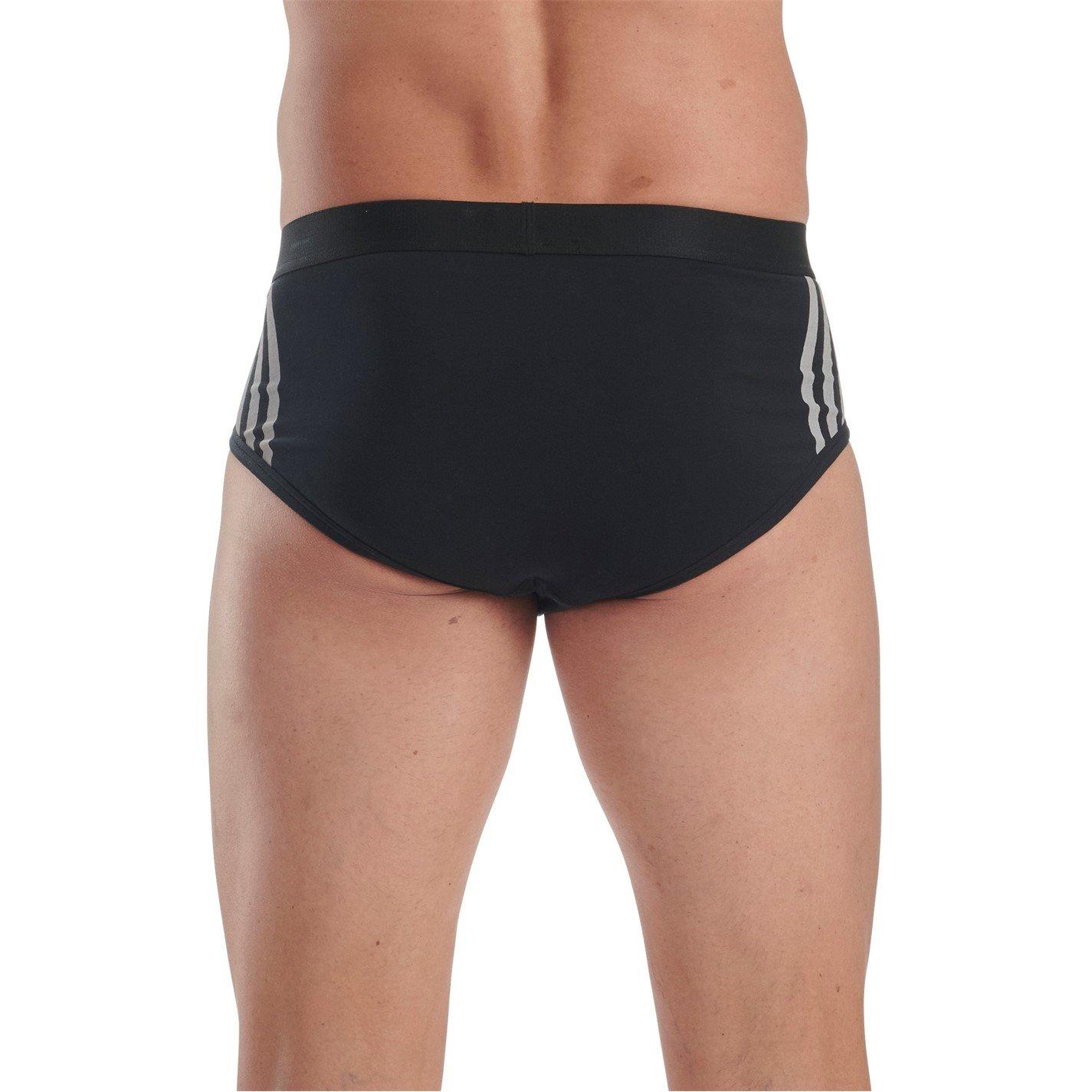 adidas Flex cotton 3 stripe brief 3p