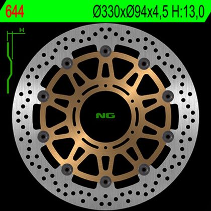 Disque de frein Rond NG flottant