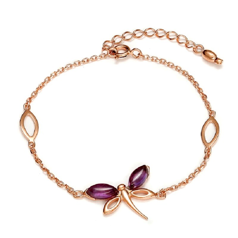 Bracelet Papillon Améthyste