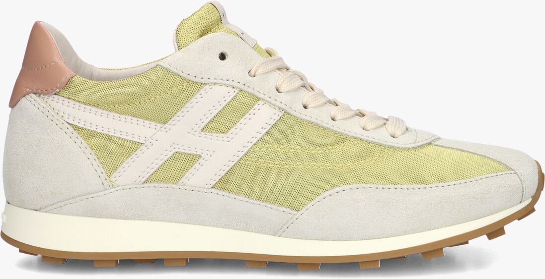gele hogan lage sneakers h699 allacciato h
