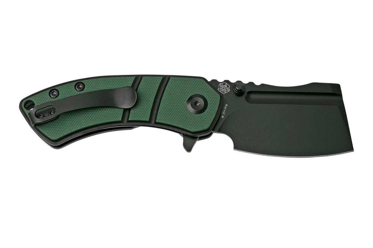 Kansept Korvid M T2030A1 Black, Green & Black G10 zakmes, Justin Koch design