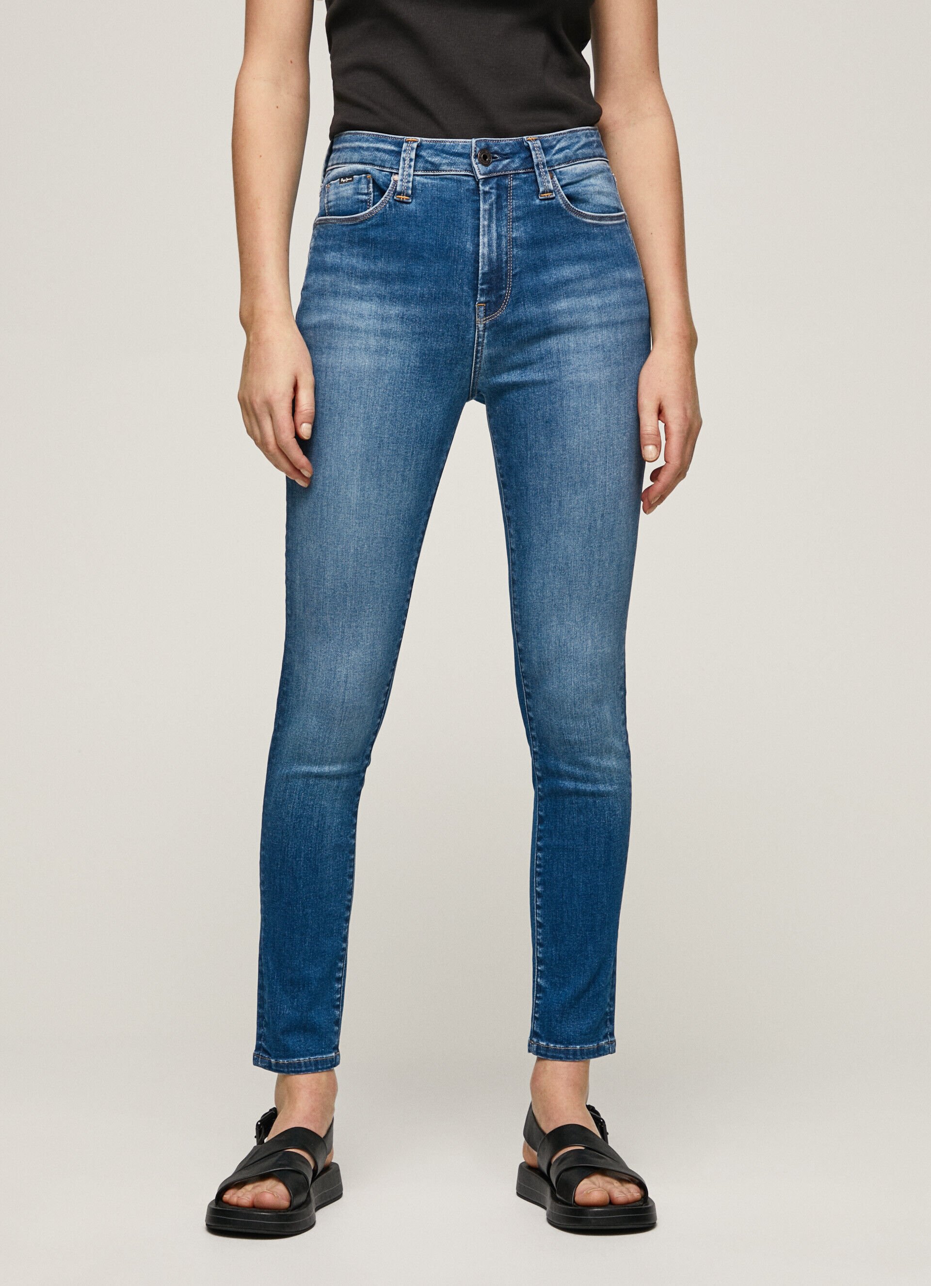 Calça jeans Jean Dion Fit Skinny Tiro Alto - jeans