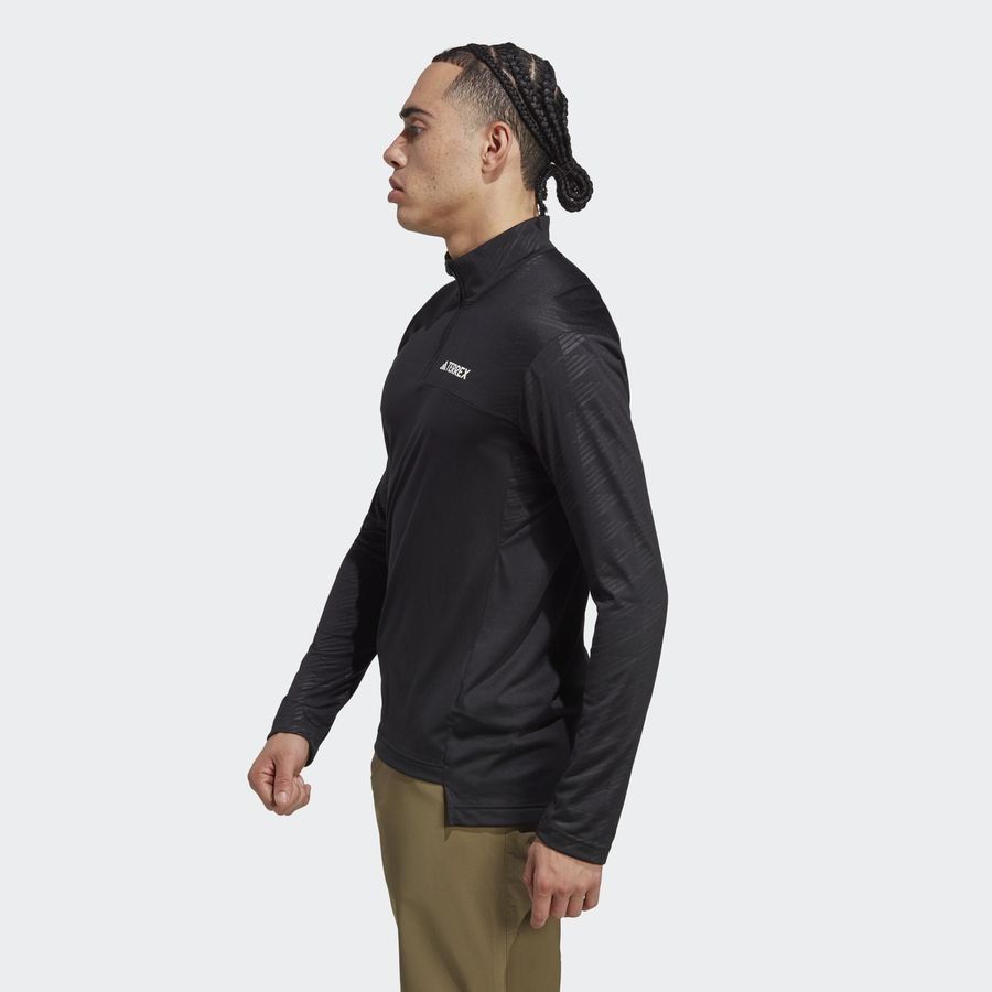 Adidas T-shirt manches longues à demi-zip Terrex Multi