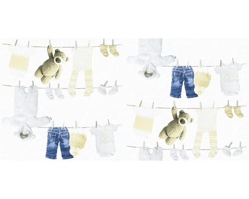 Vliesbehang 35844-1 Little Starssachen Teddy Jeans