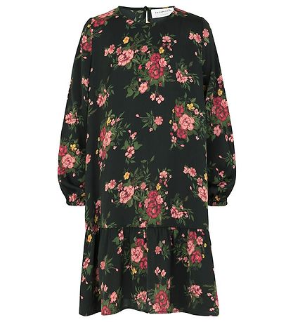 Rosemunde Kjole - Blåck Bouquet Rose Print