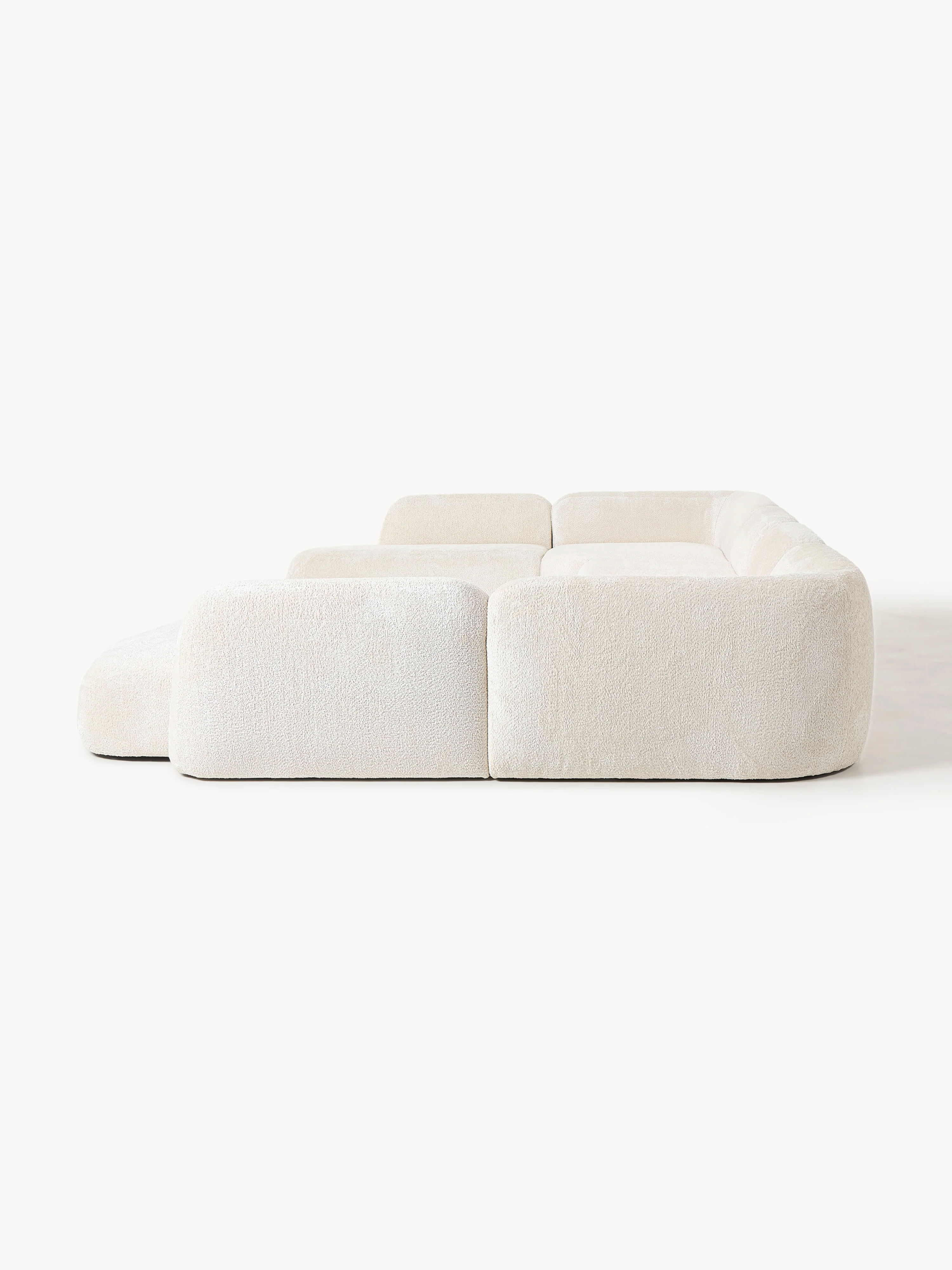 XL modulaire bank Wolke van teddy bouclé
