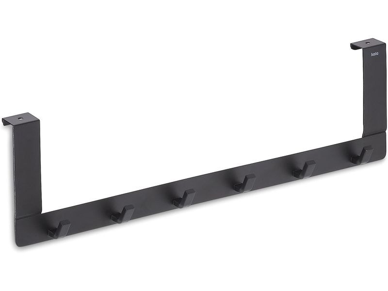 Kela Türgarderobe Colgar 6 Haken, Schwarz Türhaken