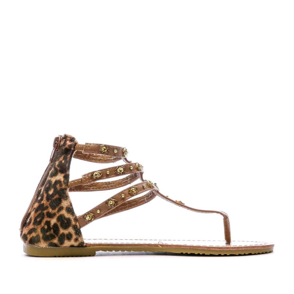 Beppi Sandales Marron/Léopard Femme Beppi