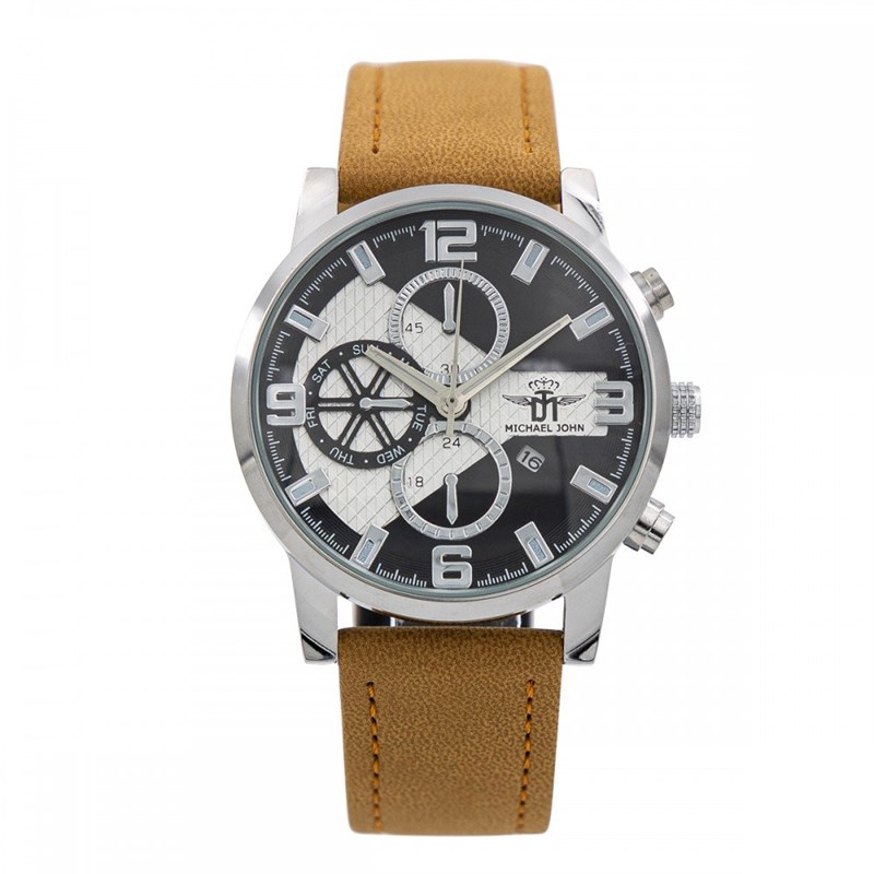 Montre Homme M. JOHN bracelet Cuir Marron