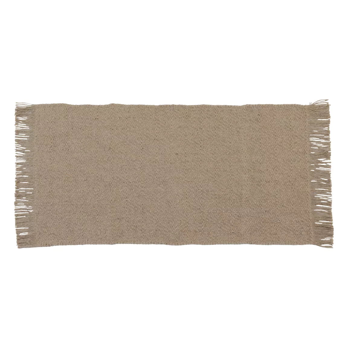 Tapis salon jute et coton (45 x 90 cm) Liam Beige naturel