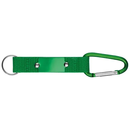 Macma Schlüsselanhänger mit Karabiner, grün