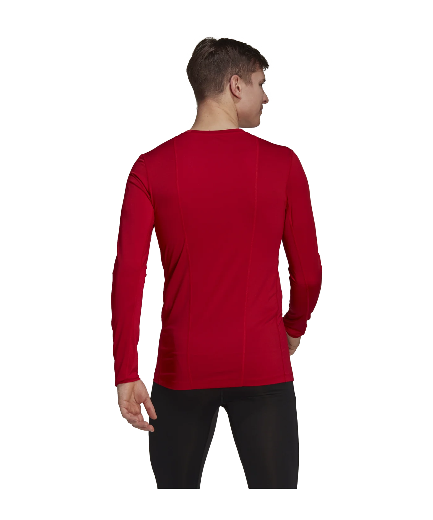 adidas Techfit Shirt langarm Rot