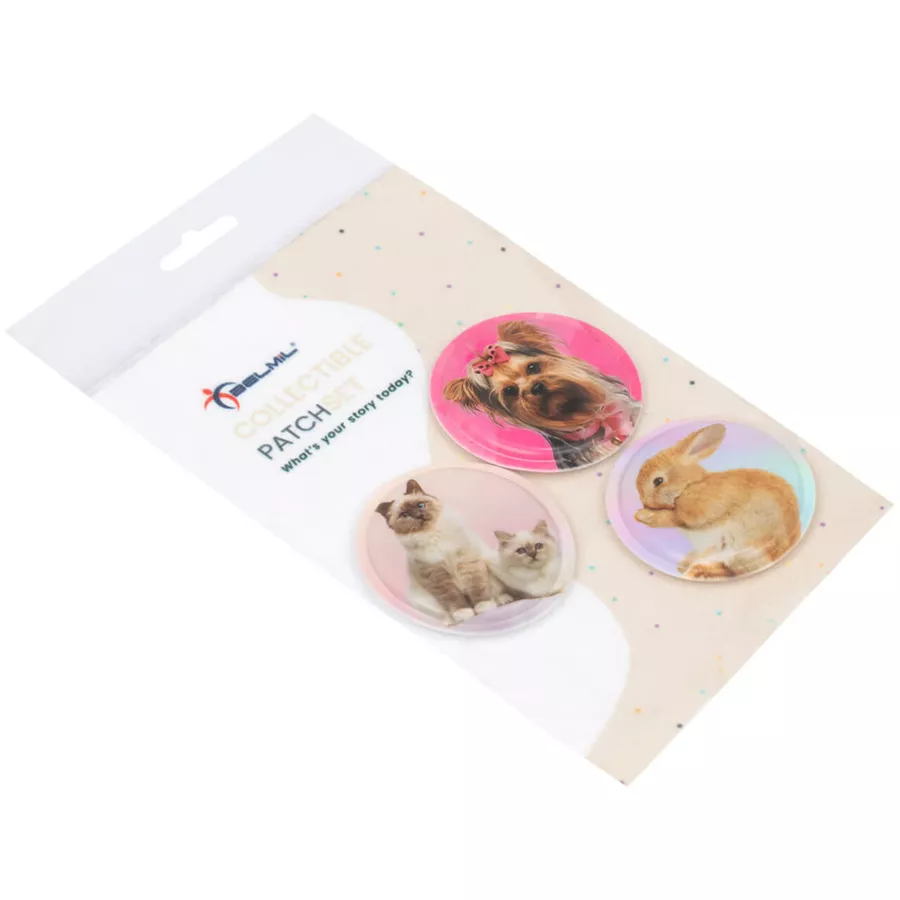 Belmil Patch Belmil Patches mit Klettverschluss Set 3-teilig Cute Animals