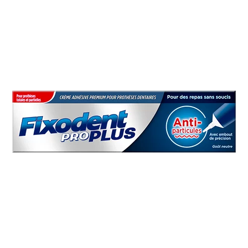 Fixodent Pro PLUS Anti-particules Crème Adhésive Premium - 40g