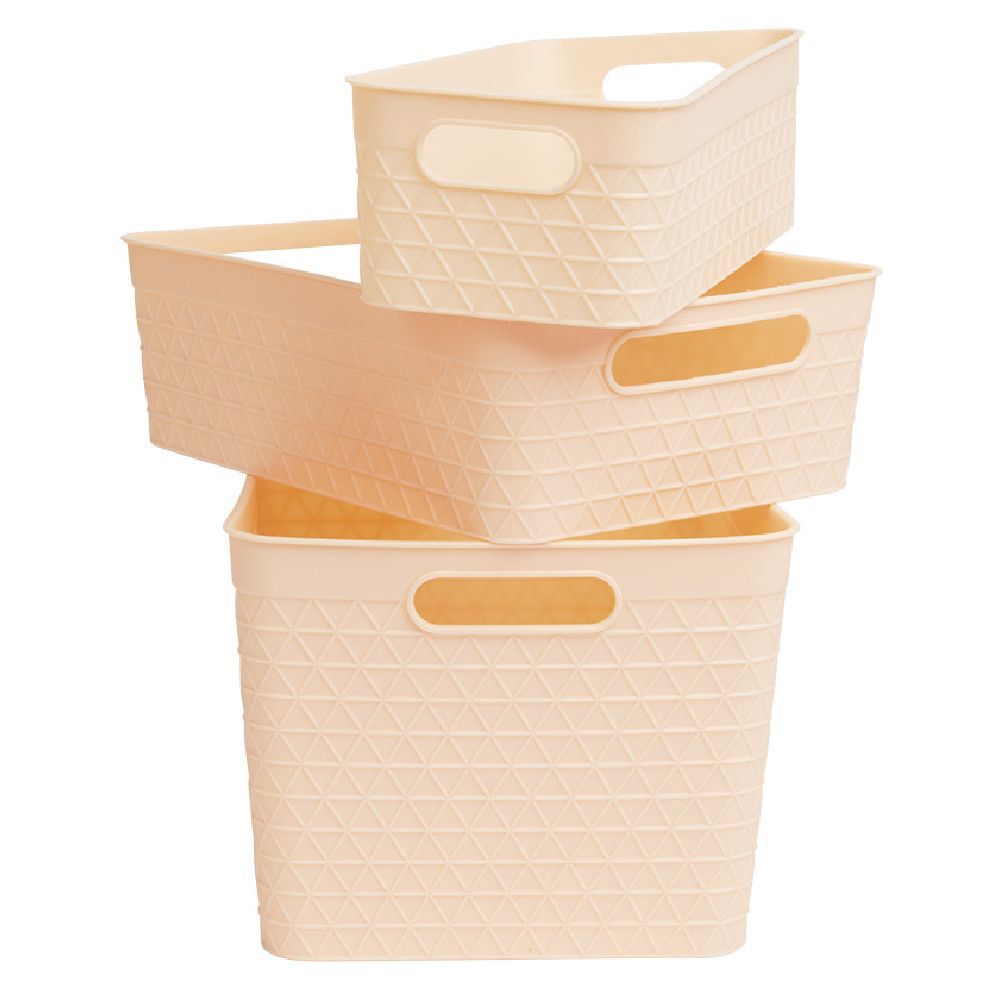 Panière plastique x3