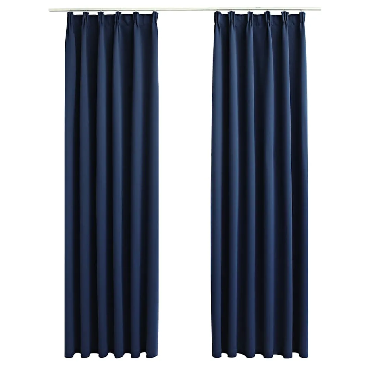 vidaXL Rideaux Occultants Bleu
